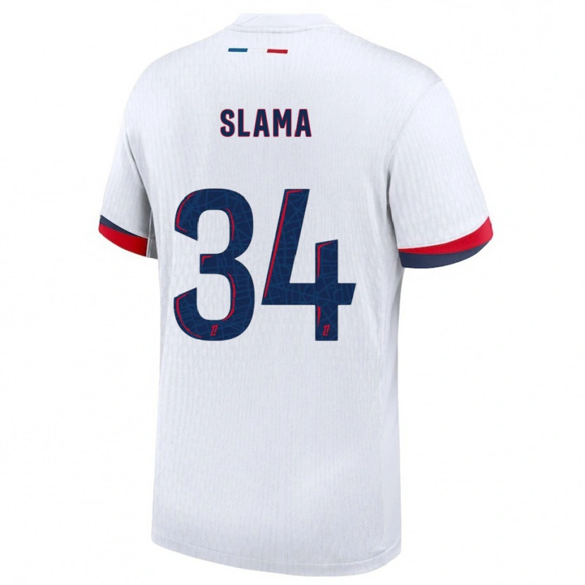 Danxen Kobiety Wassim Slama #34 Biało-Czerwony Wyjazdowa Koszulka 2025/26 Koszulki Klubowe