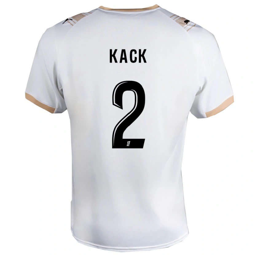 Danxen Kobiety Mathilde Kack #2 Biało-Czarny Wyjazdowa Koszulka 2025/26 Koszulki Klubowe