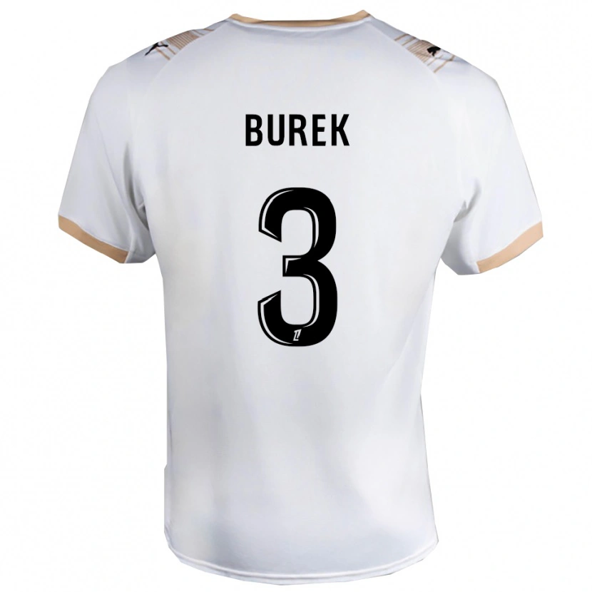 Danxen Kobiety Sacha Burek #3 Biało-Czarny Wyjazdowa Koszulka 2025/26 Koszulki Klubowe