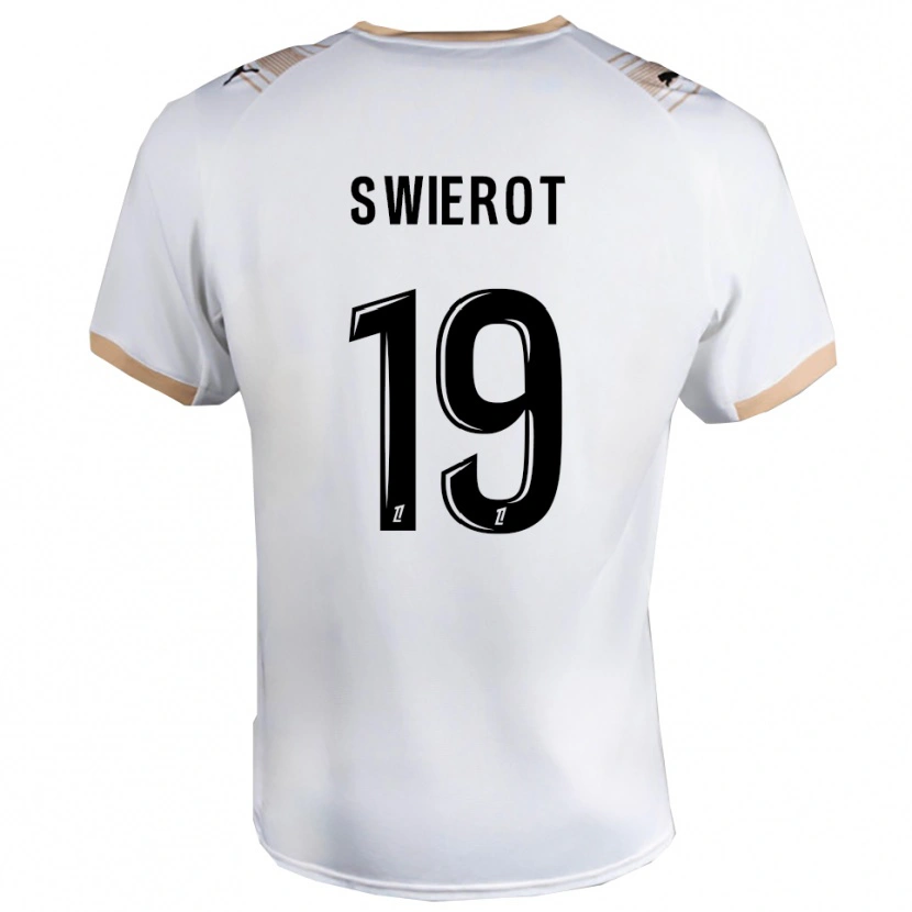 Danxen Kobiety Julie Swierot #19 Biało-Czarny Wyjazdowa Koszulka 2025/26 Koszulki Klubowe