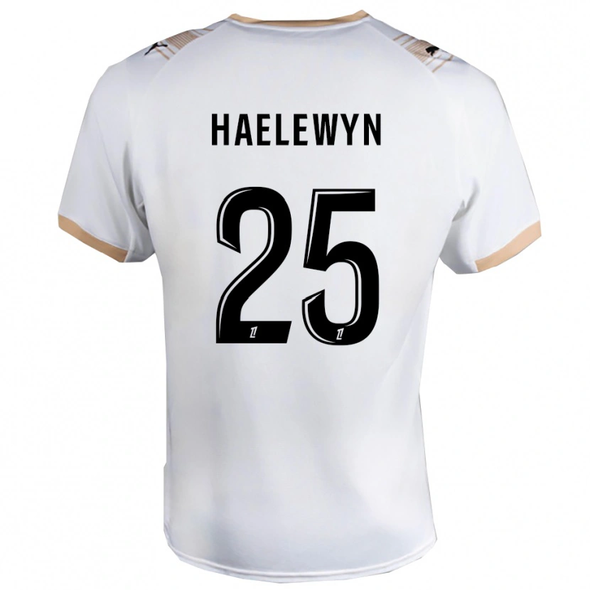 Danxen Kobiety Marion Haelewyn #25 Biało-Czarny Wyjazdowa Koszulka 2025/26 Koszulki Klubowe