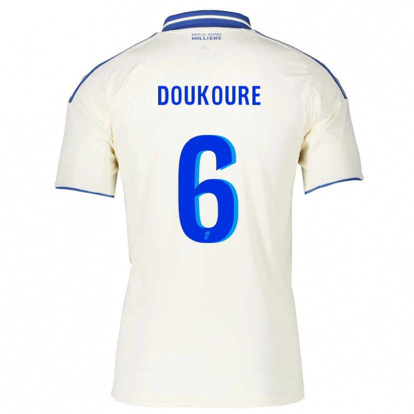 Danxen Kobiety Ismaël Doukouré #6 Szampańsko-Niebieski Wyjazdowa Koszulka 2025/26 Koszulki Klubowe