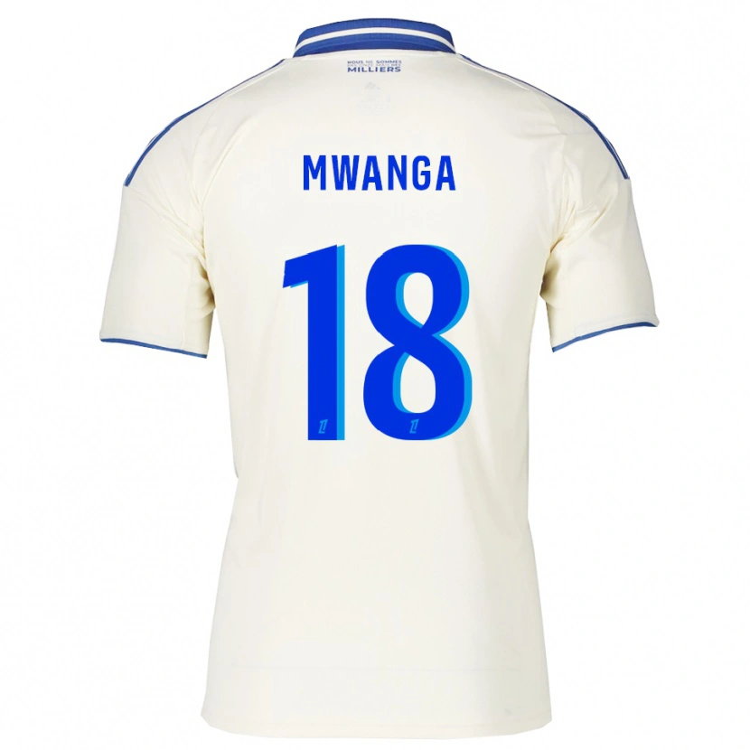 Danxen Kobiety Junior Mwanga #18 Szampańsko-Niebieski Wyjazdowa Koszulka 2025/26 Koszulki Klubowe