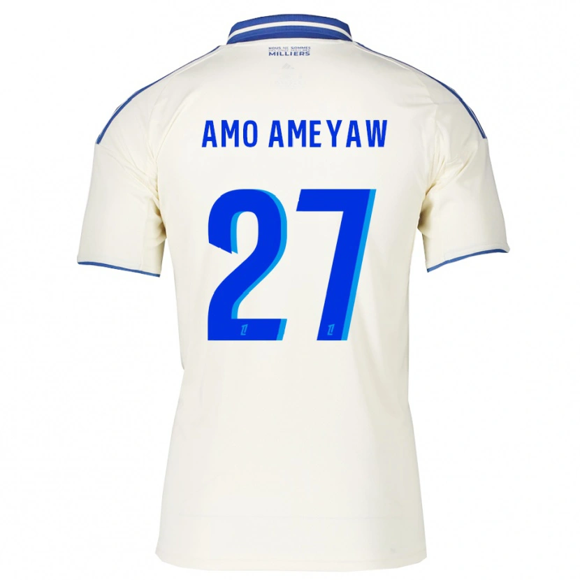 Danxen Kobiety Samuel Amo-Ameyaw #27 Szampańsko-Niebieski Wyjazdowa Koszulka 2025/26 Koszulki Klubowe