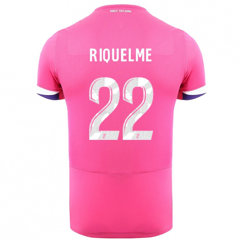 Danxen Kobiety Laura Riquelme #22 Różowo-Biały Wyjazdowa Koszulka 2025/26 Koszulki Klubowe