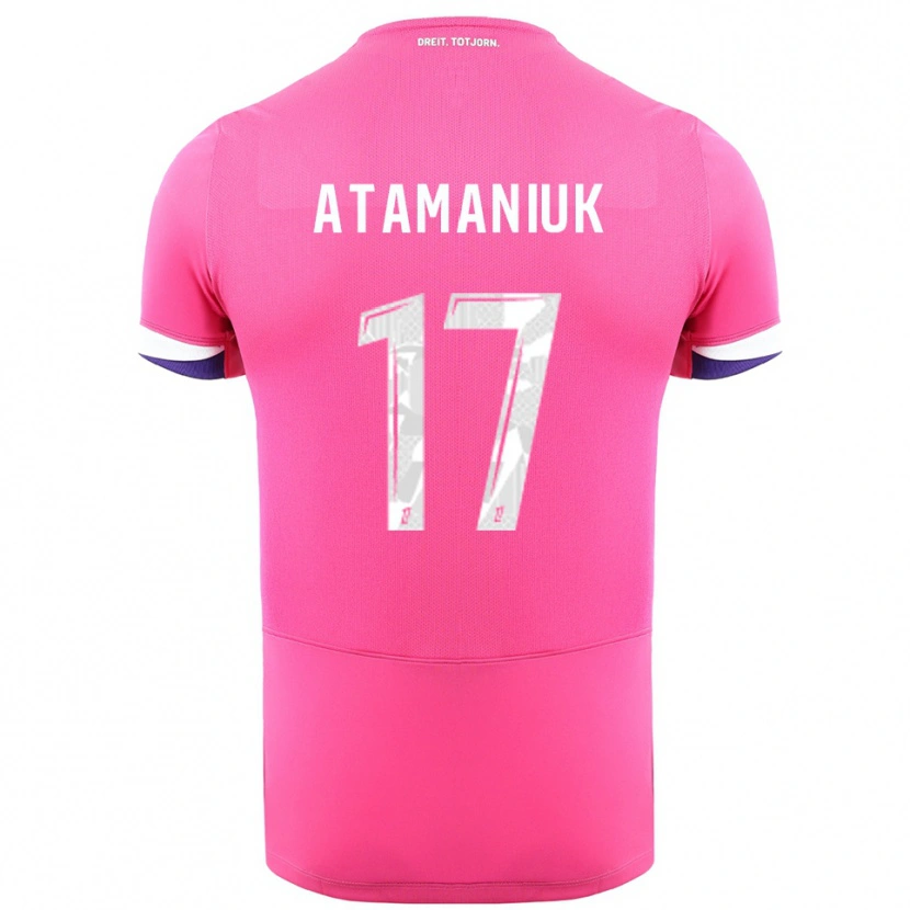 Danxen Kobiety Alexandra Atamaniuk #17 Różowo-Biały Wyjazdowa Koszulka 2025/26 Koszulki Klubowe