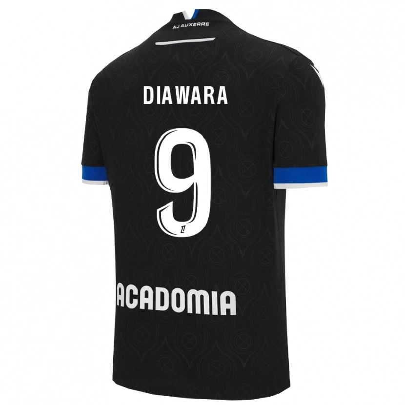 Danxen Kobiety Tidiane Diawara #9 Czarno-Biały Wyjazdowa Koszulka 2025/26 Koszulki Klubowe