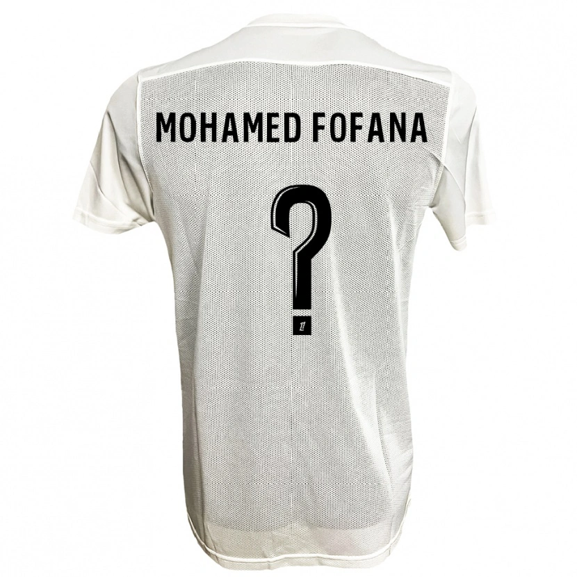 Danxen Kobiety Yanis Mohamed Fofana #0 Czarno-Biały Wyjazdowa Koszulka 2025/26 Koszulki Klubowe