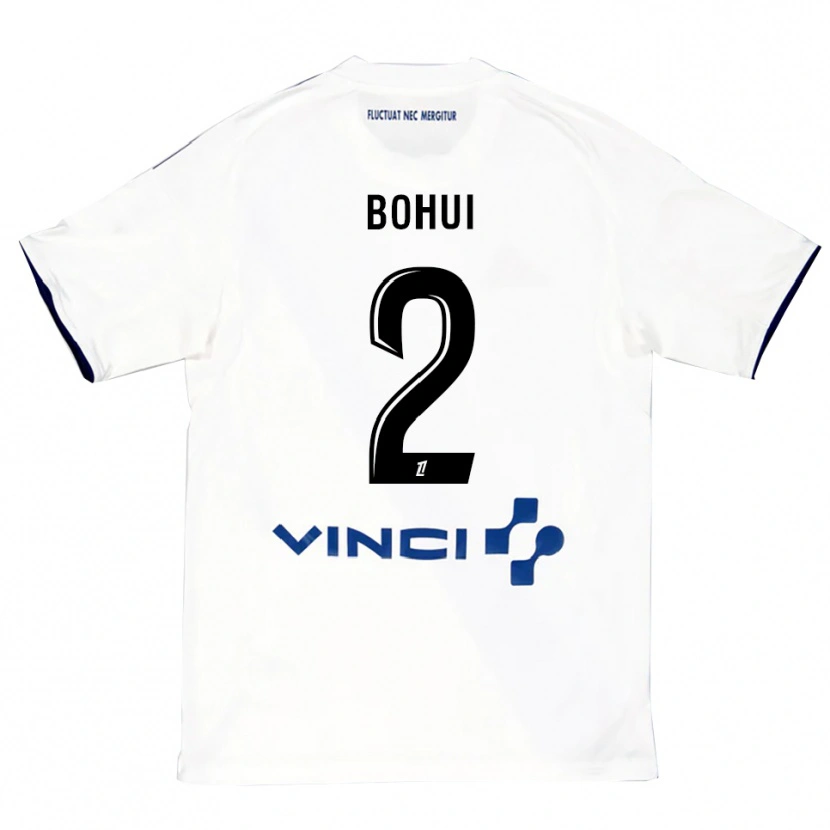 Danxen Kobiety Isaiah Bohui #2 Biało-Niebieski Wyjazdowa Koszulka 2025/26 Koszulki Klubowe