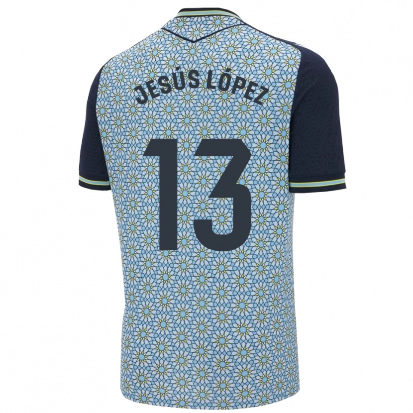 Danxen Kobiety Jesús López #13 Niebiesko-Granatowy Wyjazdowa Koszulka 2025/26 Koszulki Klubowe