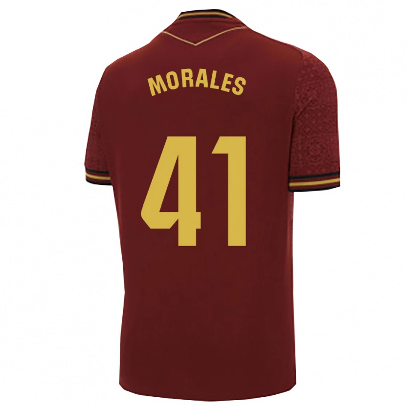 Danxen Kobiety Luis Morales #41 Bordowo-Złoty Wyjazdowa Koszulka 2025/26 Koszulki Klubowe