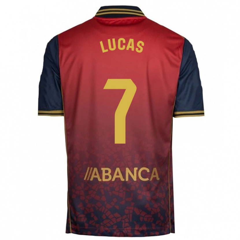 Danxen Kobiety Lucas Pérez #7 Czerwono-Granatowy Wyjazdowa Koszulka 2025/26 Koszulki Klubowe