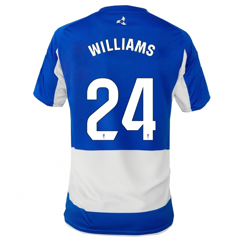 Danxen Kobiety Loïc Williams #24 Niebiesko-Biały Wyjazdowa Koszulka 2025/26 Koszulki Klubowe