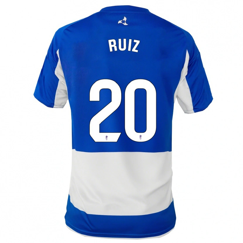 Danxen Kobiety Sergio Ruiz #20 Niebiesko-Biały Wyjazdowa Koszulka 2025/26 Koszulki Klubowe