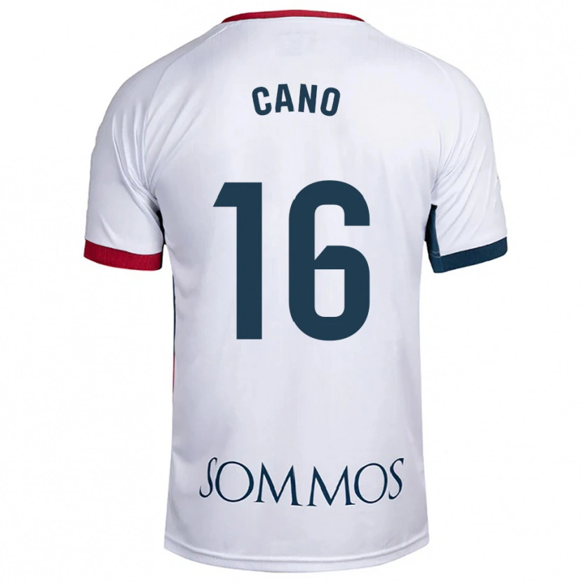Danxen Kobiety Juan Cano #16 Biało-Czerwony Wyjazdowa Koszulka 2025/26 Koszulki Klubowe