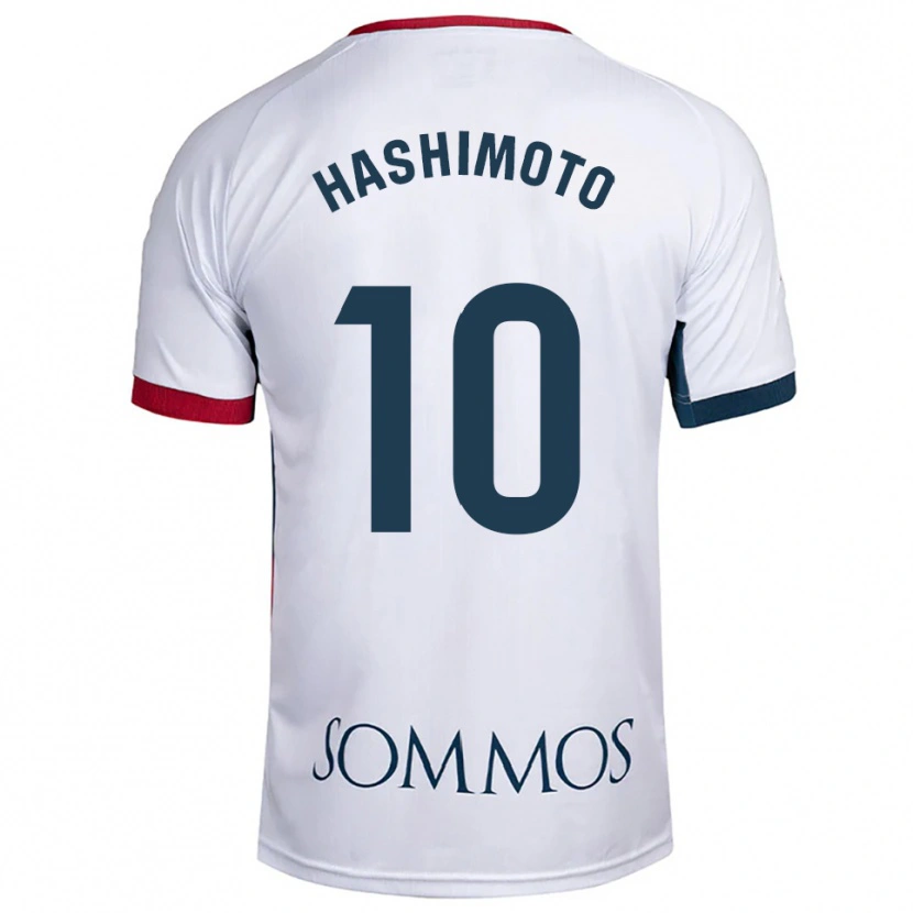 Danxen Kobiety Kento Hashimoto #10 Biało-Czerwony Wyjazdowa Koszulka 2025/26 Koszulki Klubowe