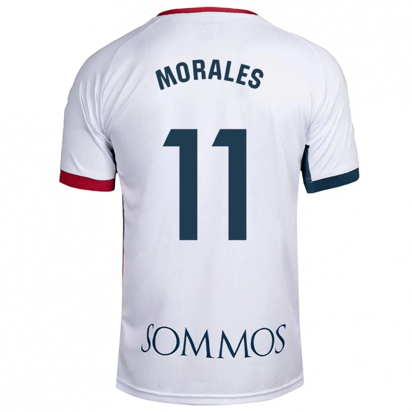 Danxen Kobiety Carolina Morales #11 Biało-Czerwony Wyjazdowa Koszulka 2025/26 Koszulki Klubowe