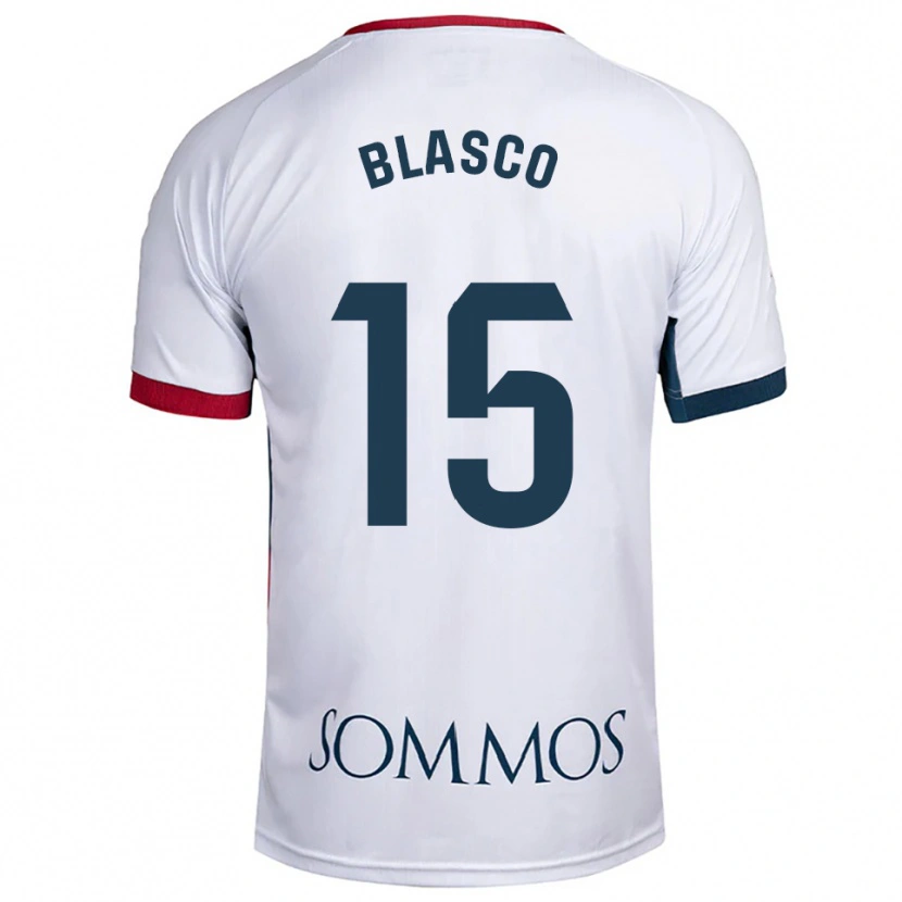 Danxen Kobiety Jeremy Blasco #15 Biało-Czerwony Wyjazdowa Koszulka 2025/26 Koszulki Klubowe