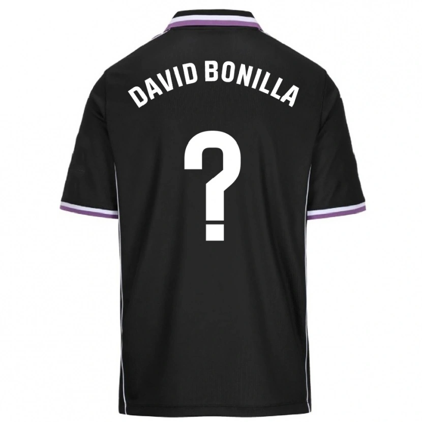 Danxen Kobiety Juan David Bonilla #0 Fioletowo-Czarny Wyjazdowa Koszulka 2025/26 Koszulki Klubowe