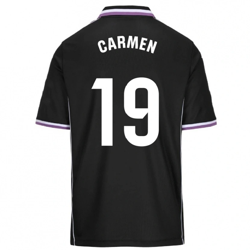 Danxen Kobiety Carmen García Morquecho #19 Fioletowo-Czarny Wyjazdowa Koszulka 2025/26 Koszulki Klubowe