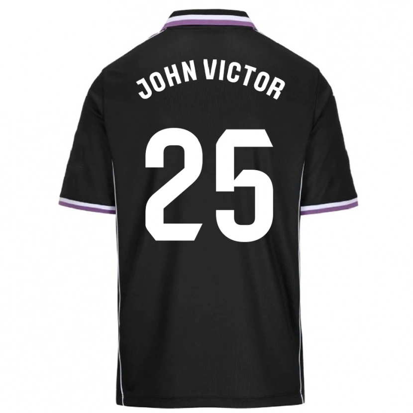 Danxen Kobiety John Victor #25 Fioletowo-Czarny Wyjazdowa Koszulka 2025/26 Koszulki Klubowe
