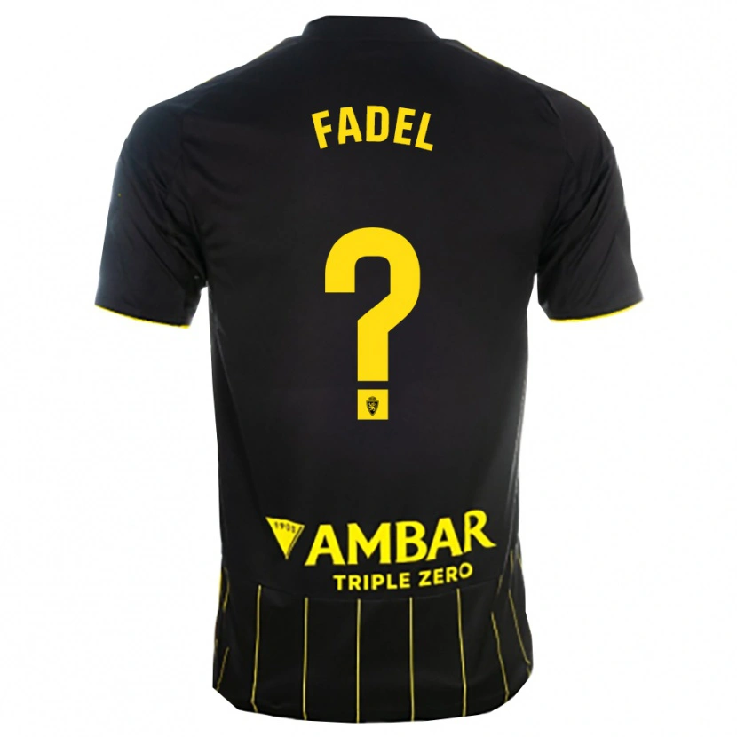 Danxen Kobiety Ismael Fadel #0 Czarno-Żółty Wyjazdowa Koszulka 2025/26 Koszulki Klubowe