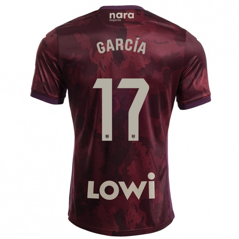 Danxen Kobiety Naim García #17 Bordowo-Biały Wyjazdowa Koszulka 2025/26 Koszulki Klubowe