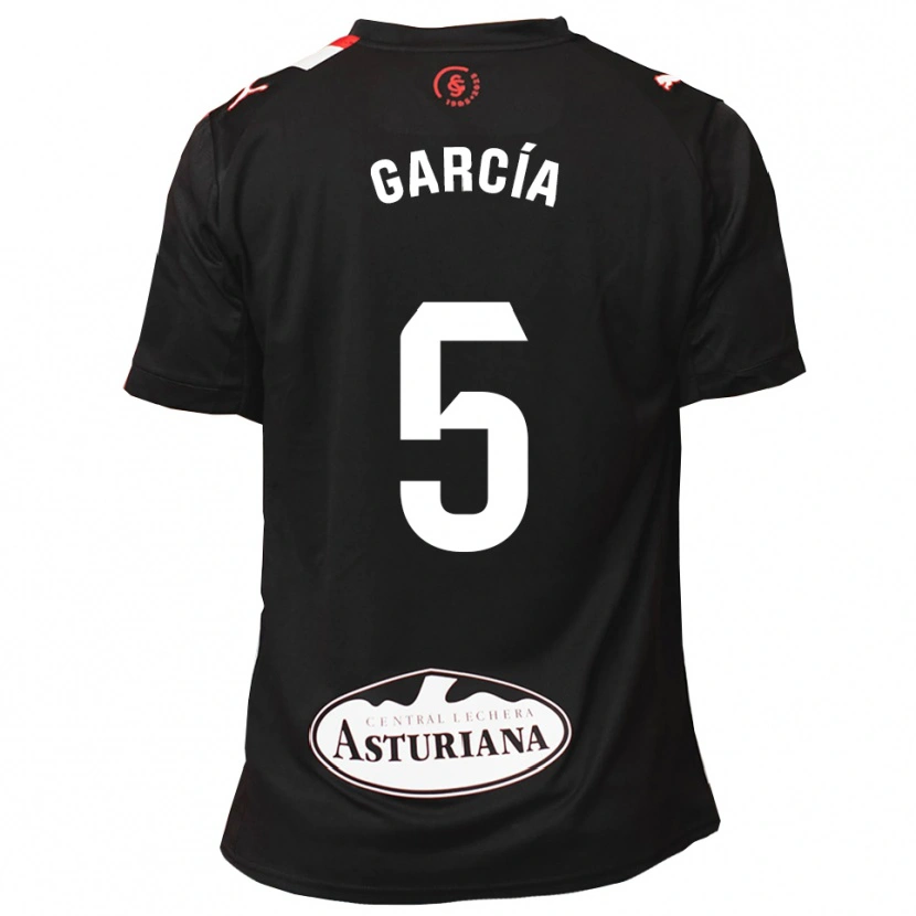 Danxen Kobiety Pablo García #5 Czarno-Biały Wyjazdowa Koszulka 2025/26 Koszulki Klubowe