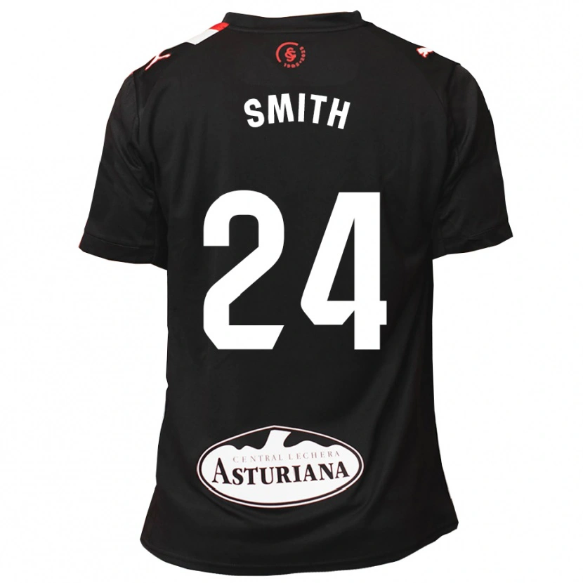 Danxen Kobiety Justin Smith #24 Czarno-Biały Wyjazdowa Koszulka 2025/26 Koszulki Klubowe