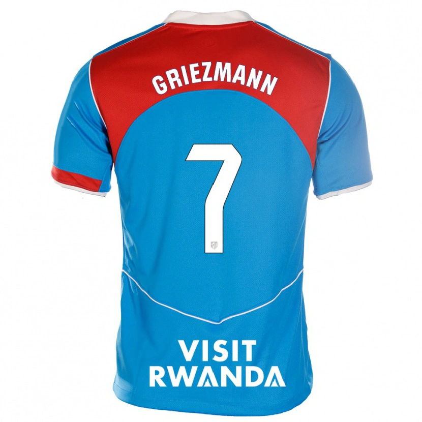 Danxen Kobiety Antoine Griezmann #7 Niebiesko-Biały Trzeci Komplet Koszulka 2025/26 Koszulki Klubowe