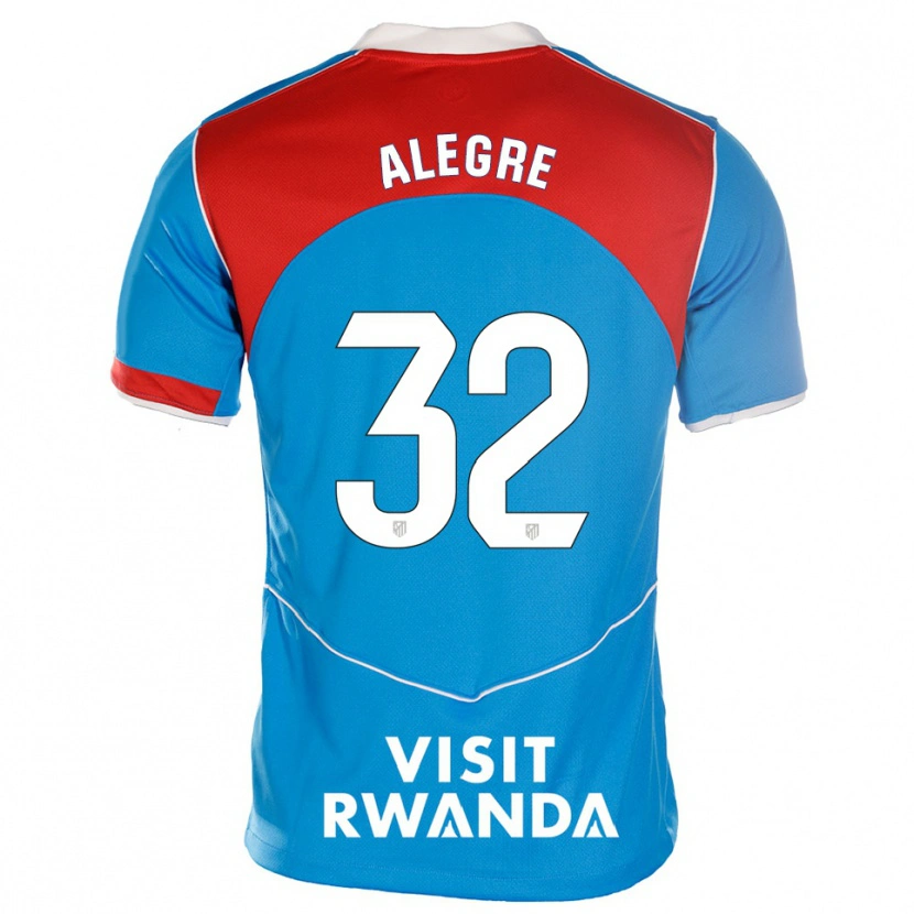 Danxen Kobiety Juan Alegre #32 Niebiesko-Biały Trzeci Komplet Koszulka 2025/26 Koszulki Klubowe