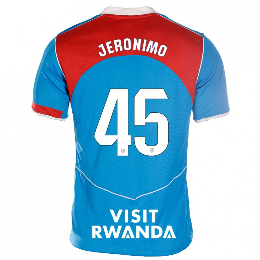 Danxen Kobiety Isaiah Jeronimo #45 Niebiesko-Biały Trzeci Komplet Koszulka 2025/26 Koszulki Klubowe
