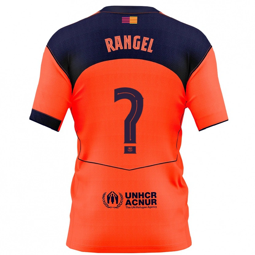 Danxen Kobiety Héctor Rangel #0 Pomarańczowo-Granatowy Trzeci Komplet Koszulka 2025/26 Koszulki Klubowe