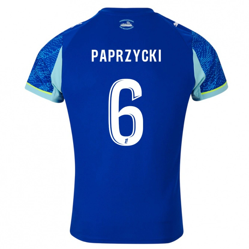 Danxen Kobiety Aurore Paprzycki #6 Błękitno-Biały Trzeci Komplet Koszulka 2025/26 Koszulki Klubowe
