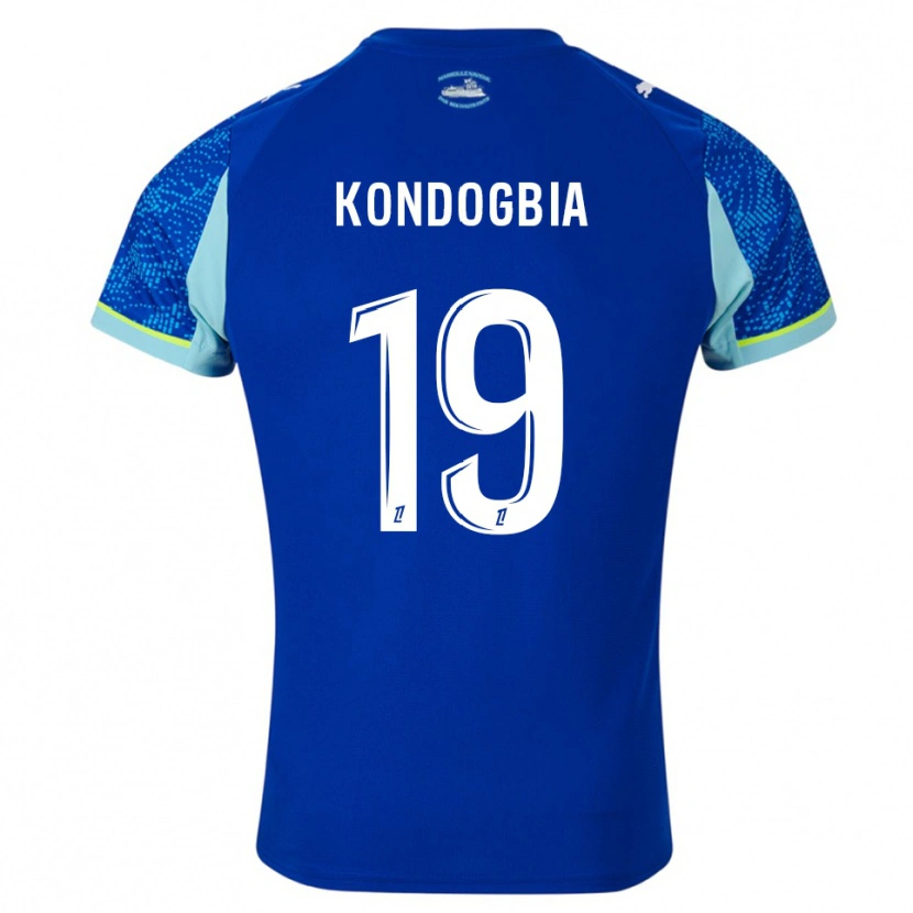 Danxen Kobiety Geoffrey Kondogbia #19 Błękitno-Biały Trzeci Komplet Koszulka 2025/26 Koszulki Klubowe