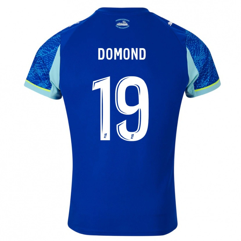 Danxen Kobiety Chelsea Domond #19 Błękitno-Biały Trzeci Komplet Koszulka 2025/26 Koszulki Klubowe