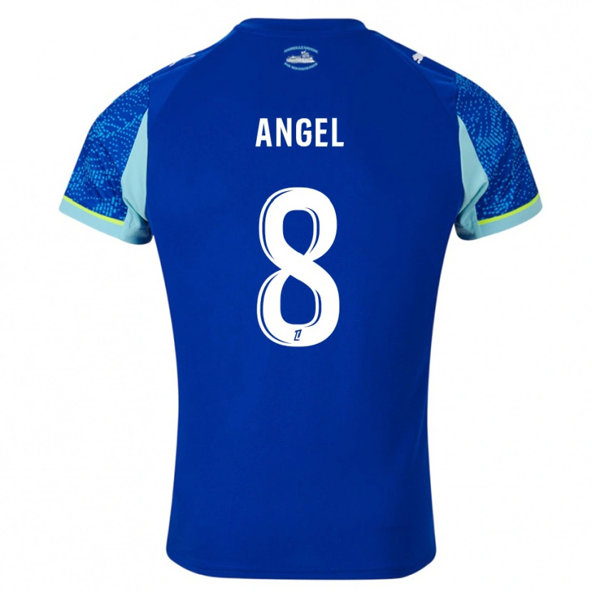 Danxen Kobiety Angel Gomes #8 Błękitno-Biały Trzeci Komplet Koszulka 2025/26 Koszulki Klubowe