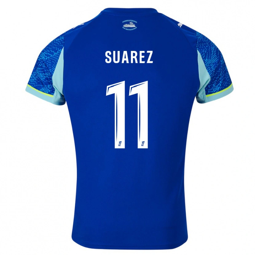 Danxen Kobiety Luis Suarez #11 Błękitno-Biały Trzeci Komplet Koszulka 2025/26 Koszulki Klubowe