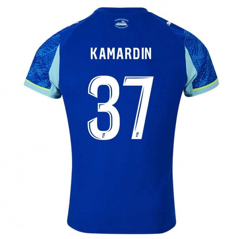 Danxen Kobiety Aaron Kamardin #37 Błękitno-Biały Trzeci Komplet Koszulka 2025/26 Koszulki Klubowe