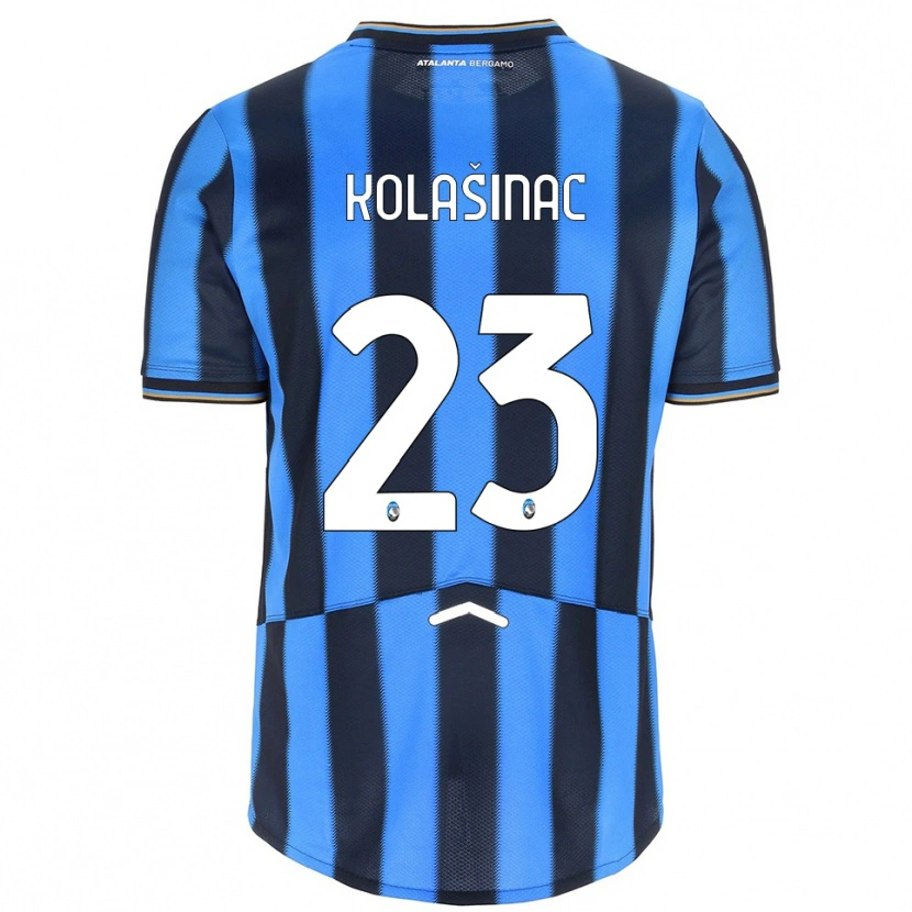 Danxen Dzieci Sead Kolasinac #23 Błękitny Czarny Domowa Koszulka 2025/26 Koszulki Klubowe