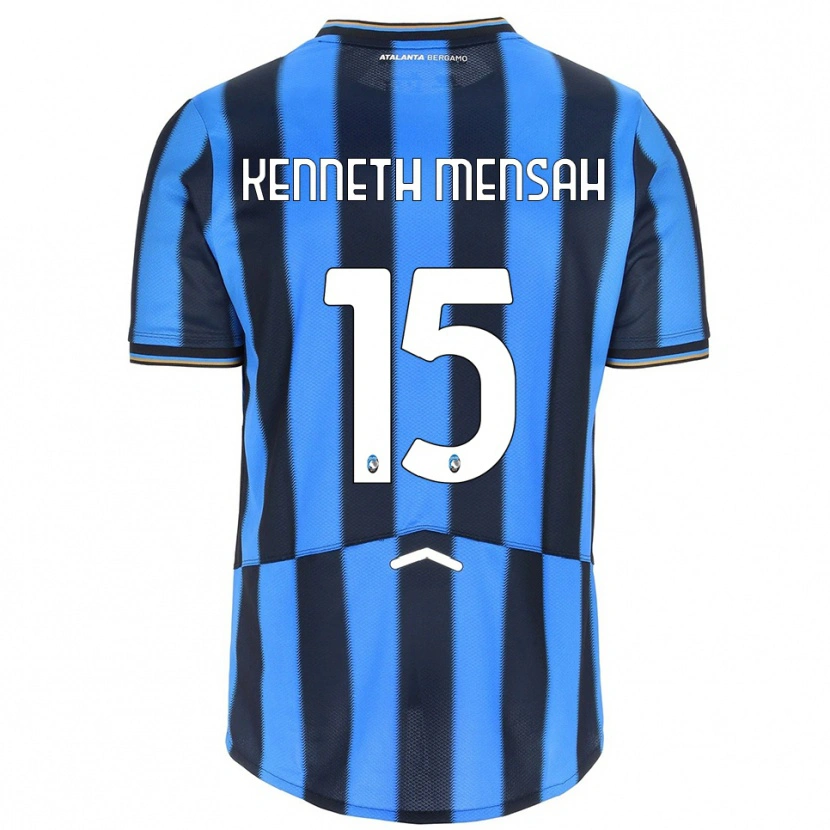 Danxen Dzieci Anthony Mensah #15 Błękitny Czarny Domowa Koszulka 2025/26 Koszulki Klubowe