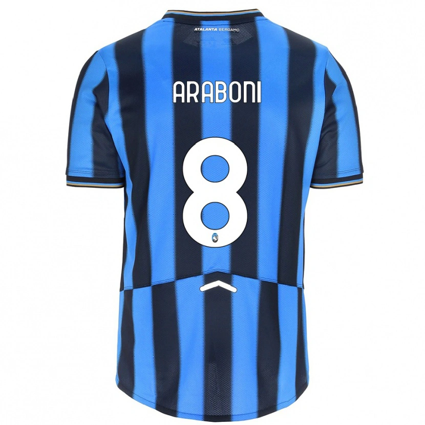 Danxen Dzieci Sebastiano Araboni #8 Błękitny Czarny Domowa Koszulka 2025/26 Koszulki Klubowe
