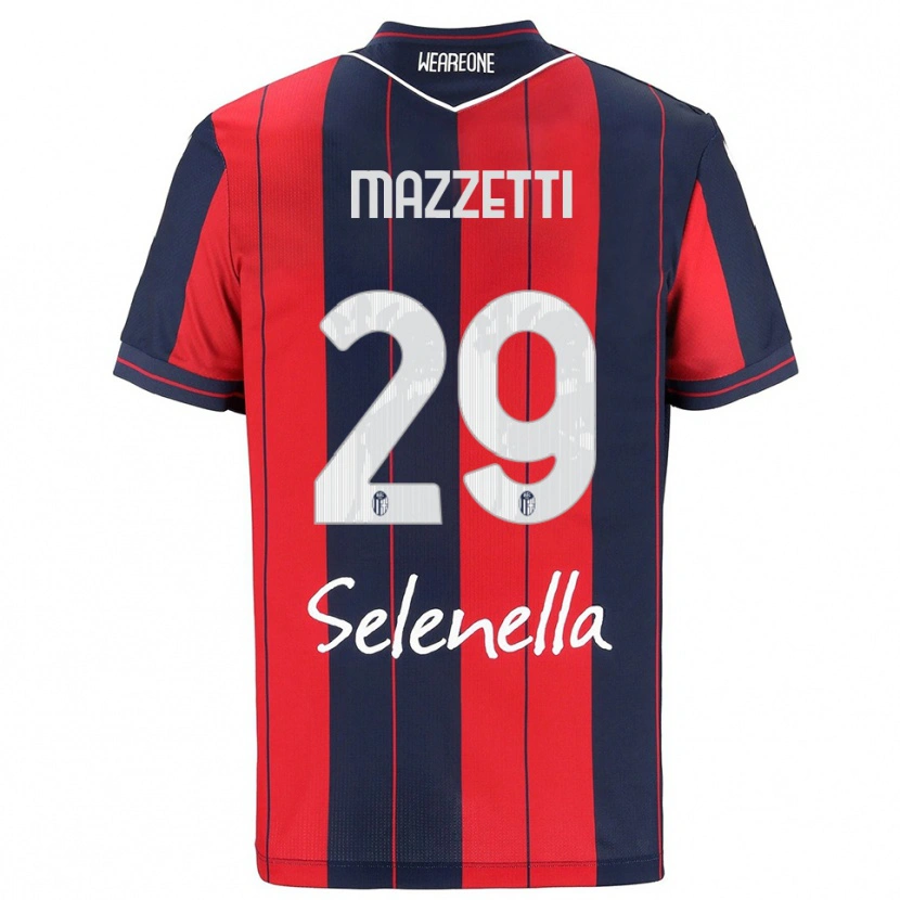 Danxen Dzieci Gabriele Mazzetti #29 Czerwony Granatowy Domowa Koszulka 2025/26 Koszulki Klubowe