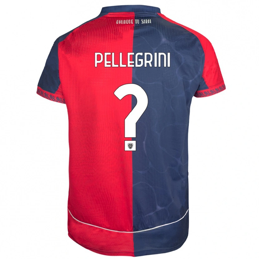 Danxen Dzieci Nicolò Pellegrini #0 Czerwony Granatowy Domowa Koszulka 2025/26 Koszulki Klubowe