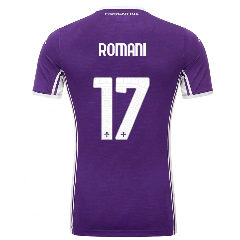 Danxen Dzieci Lorenzo Romani #17 Fioletowy Biały Domowa Koszulka 2025/26 Koszulki Klubowe