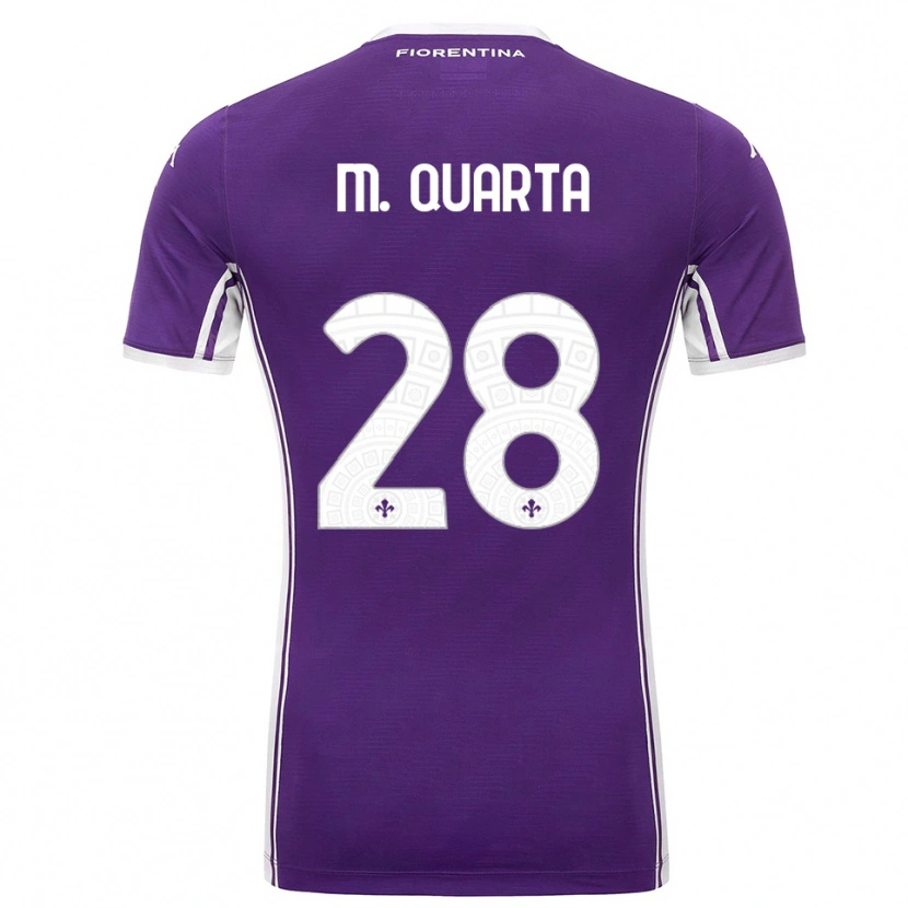 Danxen Dzieci Lucas Martinez Quarta #28 Fioletowy Biały Domowa Koszulka 2025/26 Koszulki Klubowe