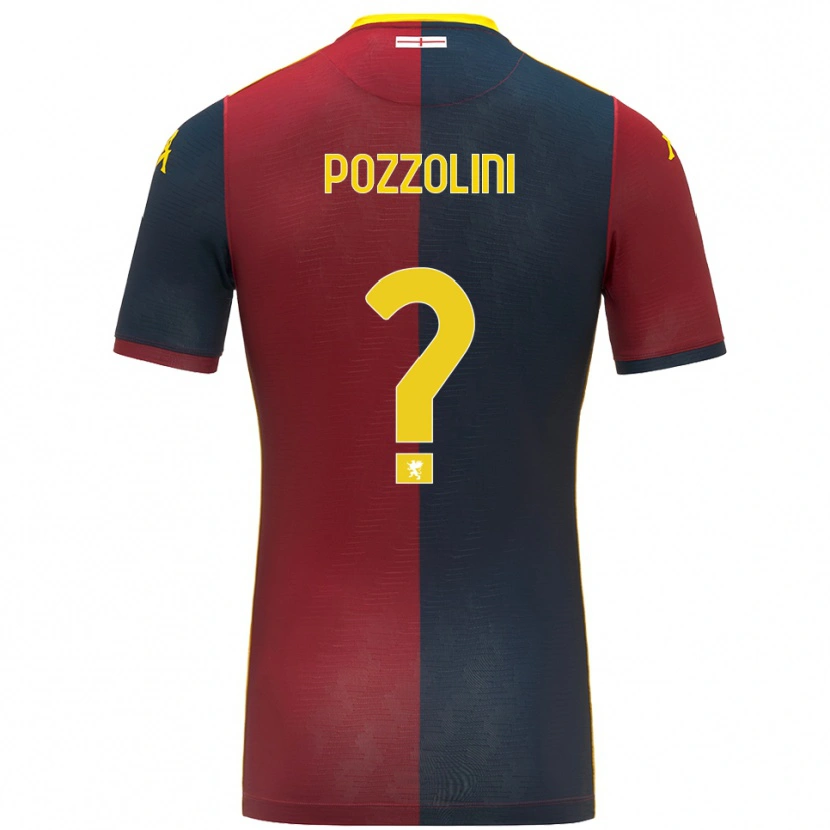 Danxen Dzieci Andrea Pozzolini #0 Czerwony Królewski Niebieski Domowa Koszulka 2025/26 Koszulki Klubowe