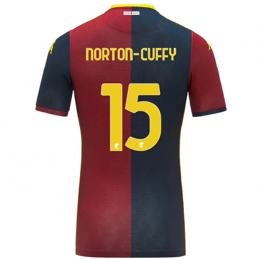 Danxen Dzieci Brooke Norton-Cuffy #15 Czerwony Królewski Niebieski Domowa Koszulka 2025/26 Koszulki Klubowe