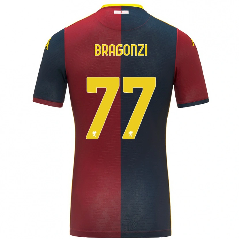 Danxen Dzieci Asia Bragonzi #77 Czerwony Królewski Niebieski Domowa Koszulka 2025/26 Koszulki Klubowe