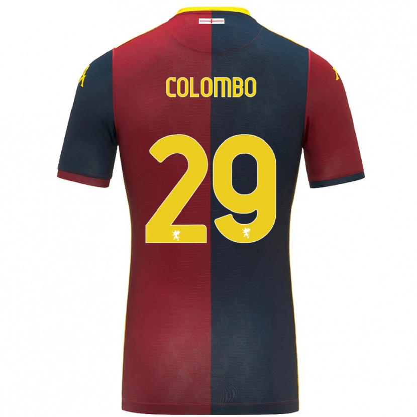 Danxen Dzieci Lorenzo Colombo #29 Czerwony Królewski Niebieski Domowa Koszulka 2025/26 Koszulki Klubowe